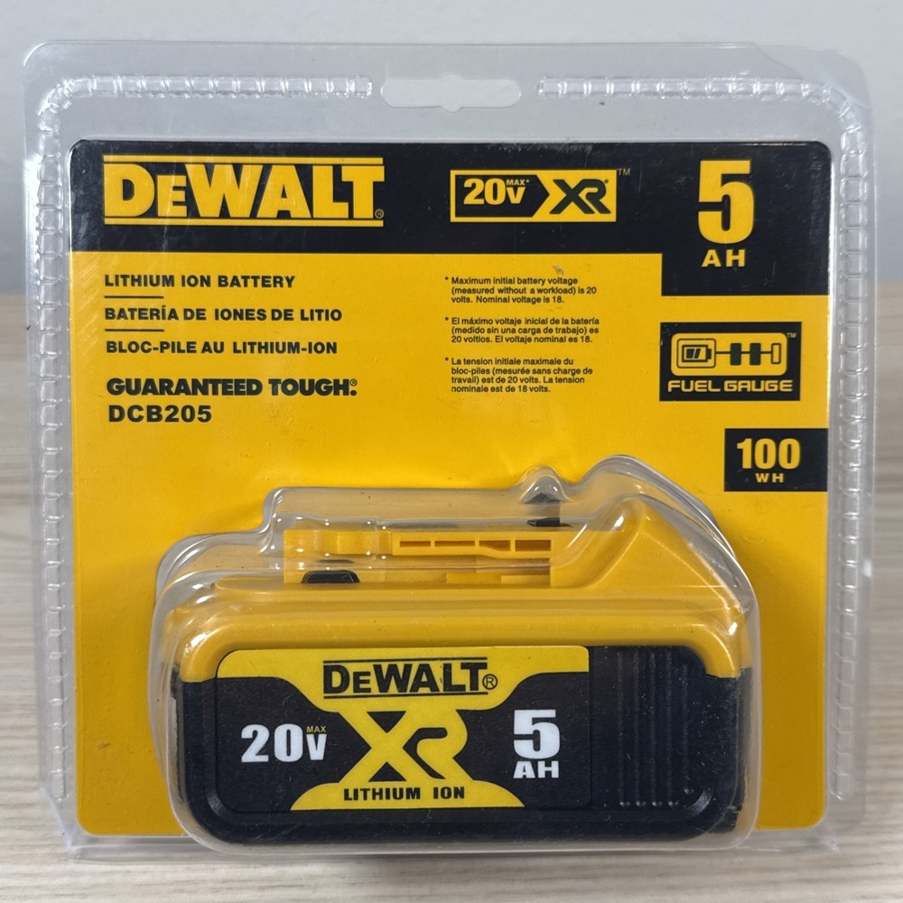 DEWALT DCB205 20V Max XR 5.0Ah Lithium-Ion Battery NEW